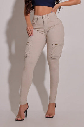 Calça Jeans Modeladora Cargo Apaixonante - CH88