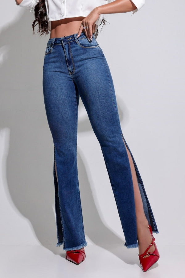 Calça Jeans Modeladora Flare Mega Bumbum - CH60